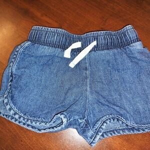 Cat&Jack Blue Denim Shorts with Elastic Waistband